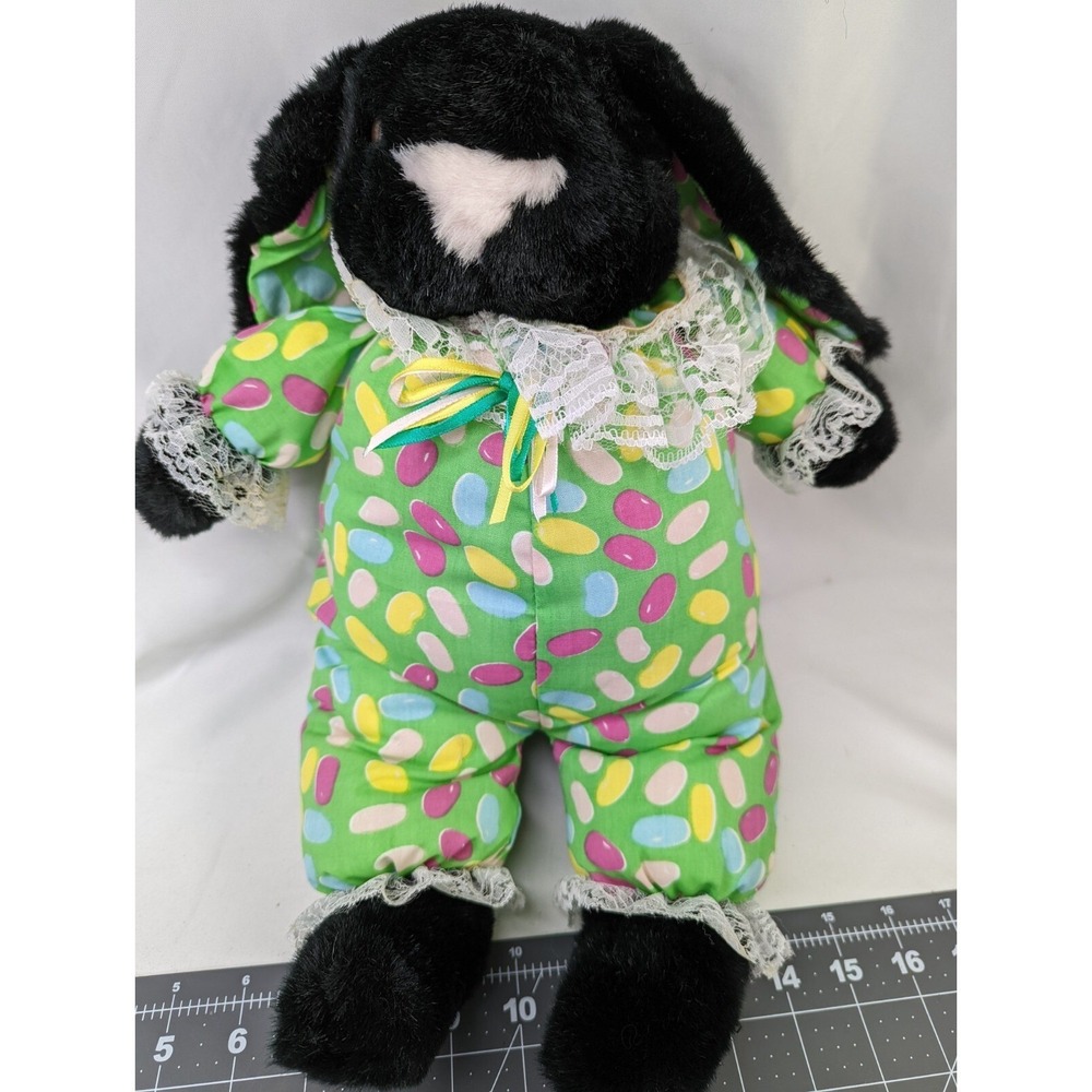 Kuddle Me Toys Black Rabbit Plush 16 Inch Jellybean Body Kellytoy Stuffed Animal